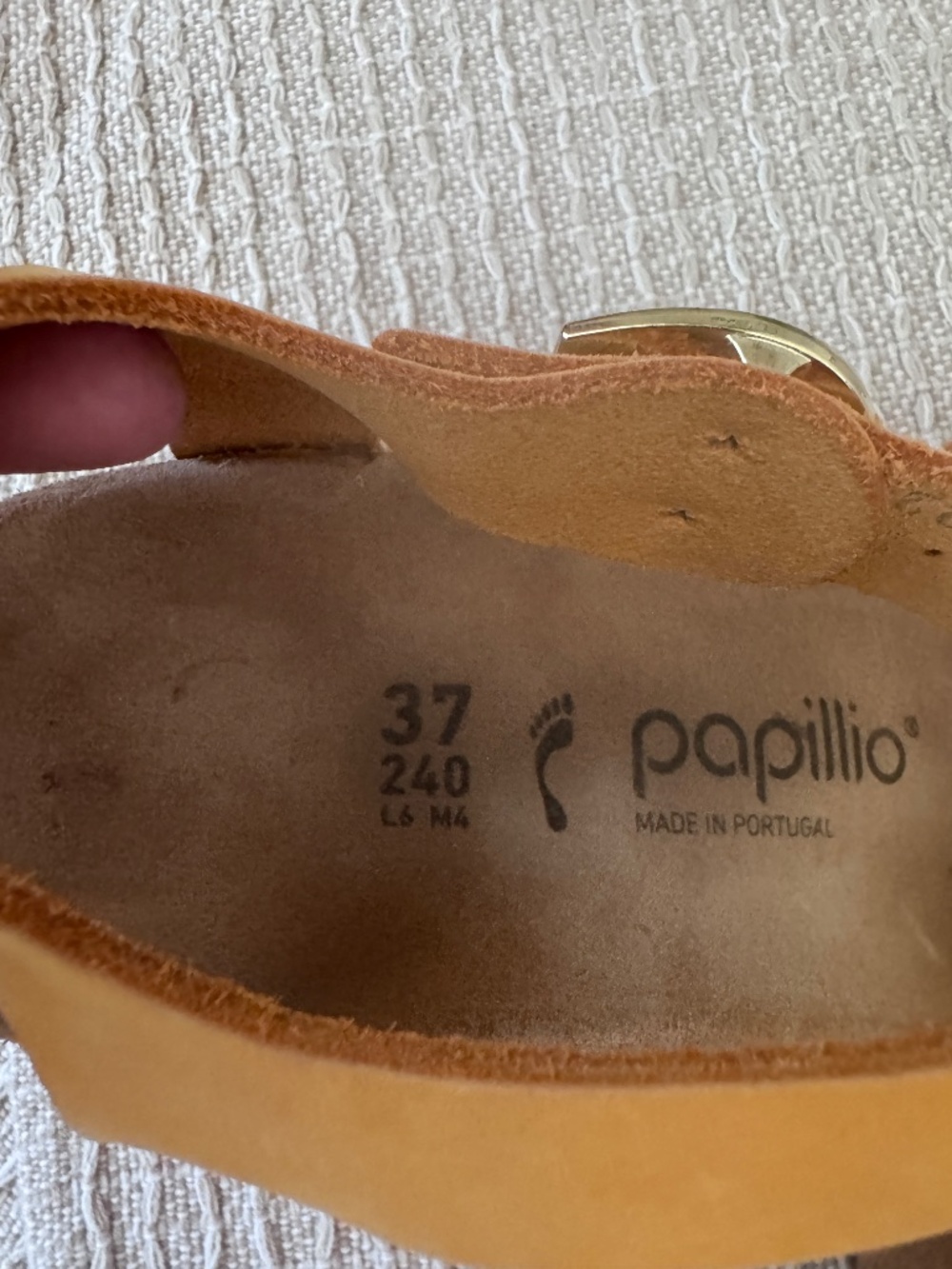 Papillio Yellow Strap Wedge Sandals size 37 - Picture 2 of 5